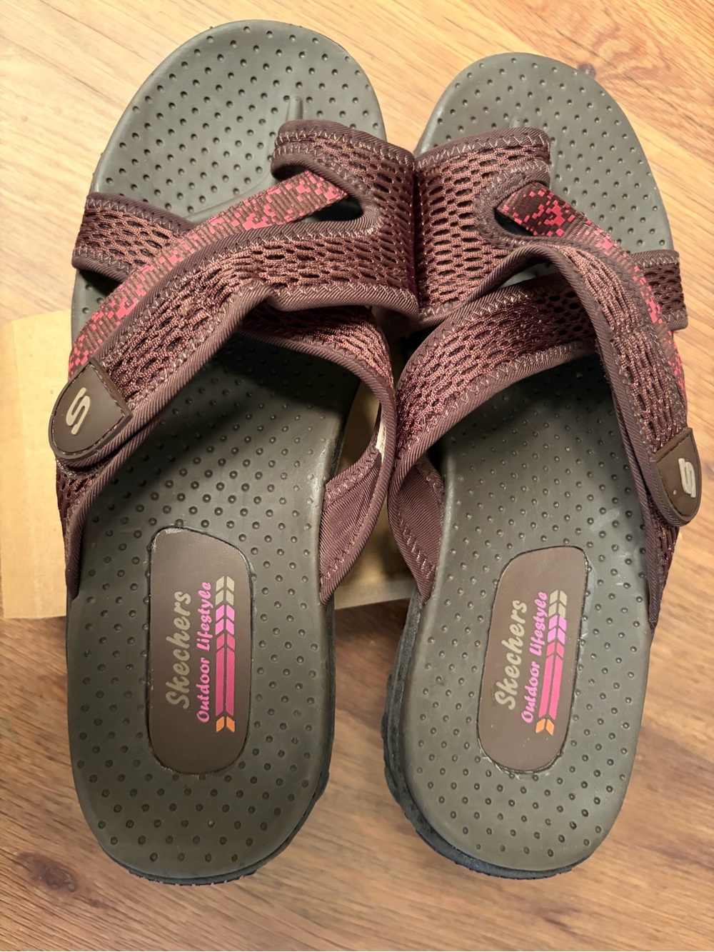 Skechers Mesh Strap Slide Sandals